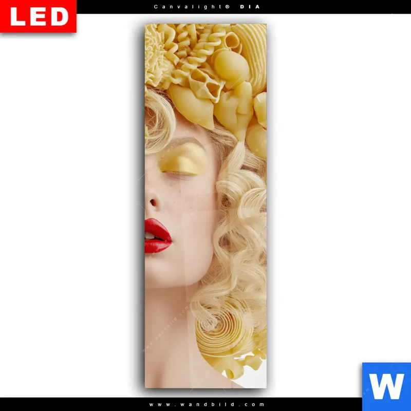 Wechselmotiv Acrylglas Canvalight® DIA | Pasta Queen | Schmal