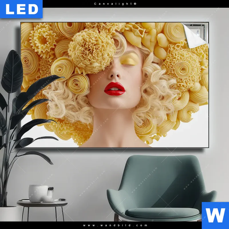 Canvalight® Leuchtbild | Pasta Queen | Querformat