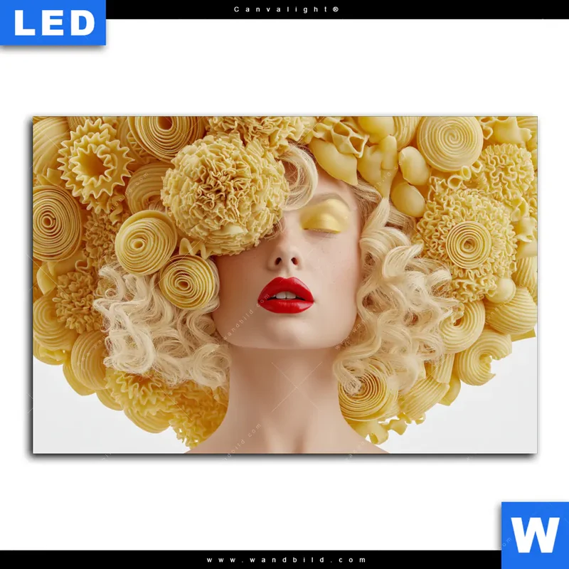 Canvalight® Leuchtbild | Pasta Queen | Querformat
