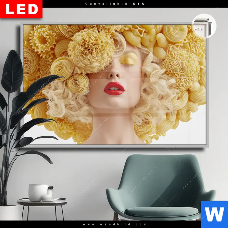 Leuchtbild Acrylglas Canvalight® DIA | Pasta Queen | Querformat