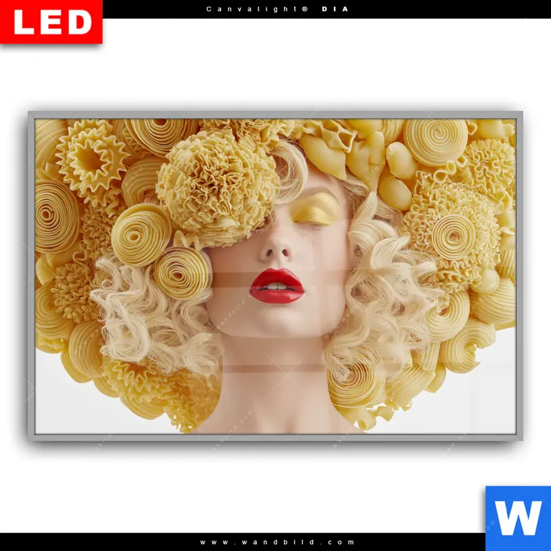 Leuchtbild Acrylglas Canvalight® DIA | Pasta Queen | Querformat