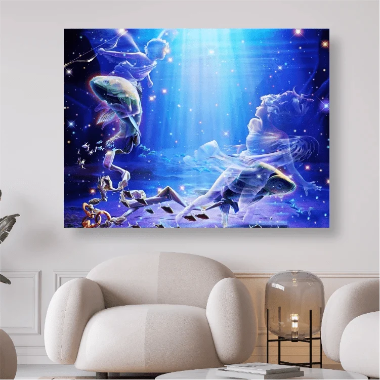 Sternzeichen Fische - 5D DIY Diamond Painting