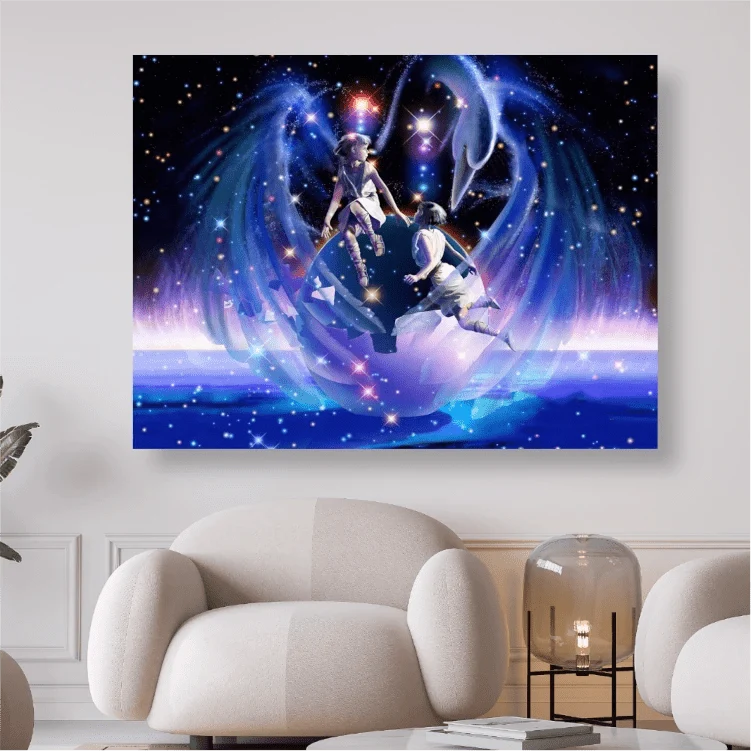 Sternzeichen Zwillinge - 5D DIY Diamond Painting