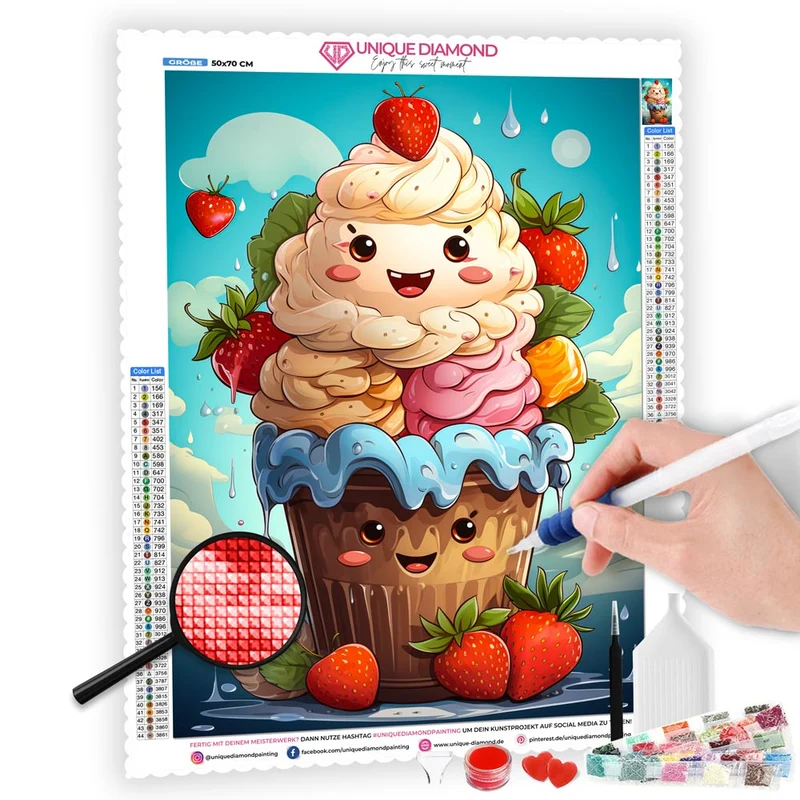 5D Diamond Painting – Happy Ice Cream