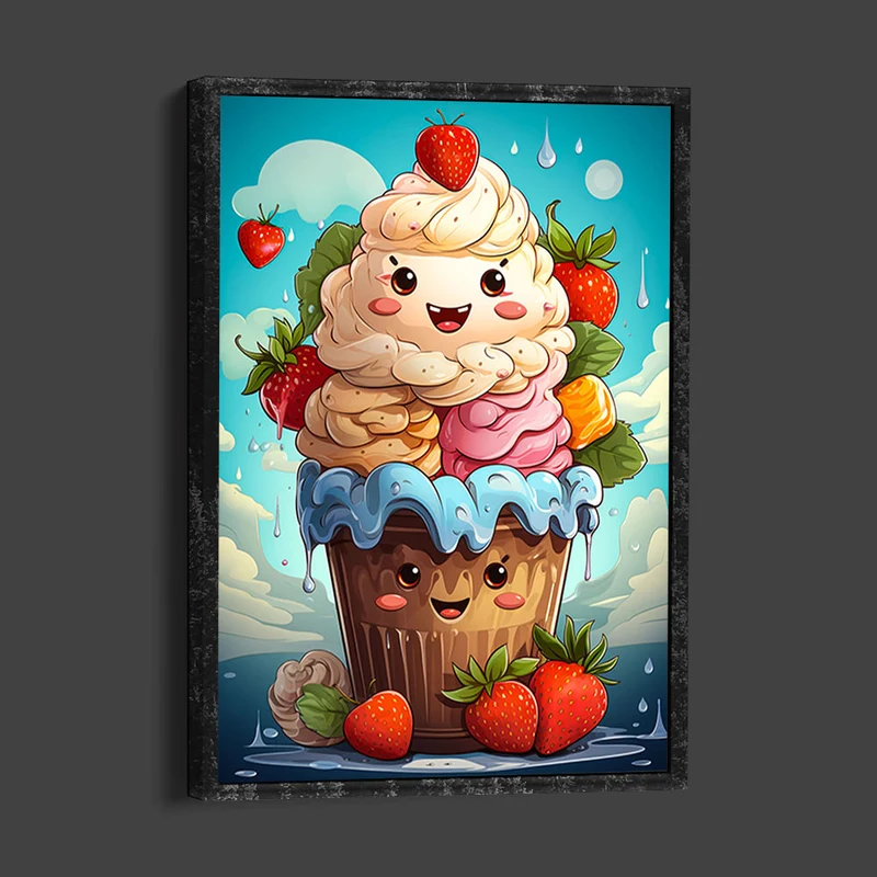 5D Diamond Painting – Happy Ice Cream