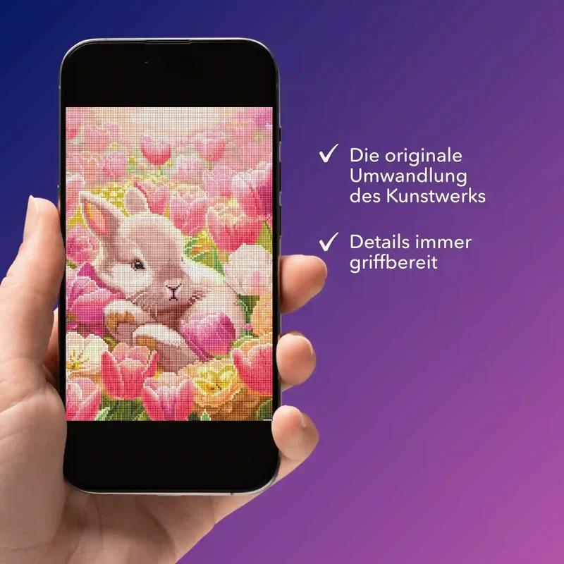 Digitale Bildmappe - Verträumtes Osterhäschen