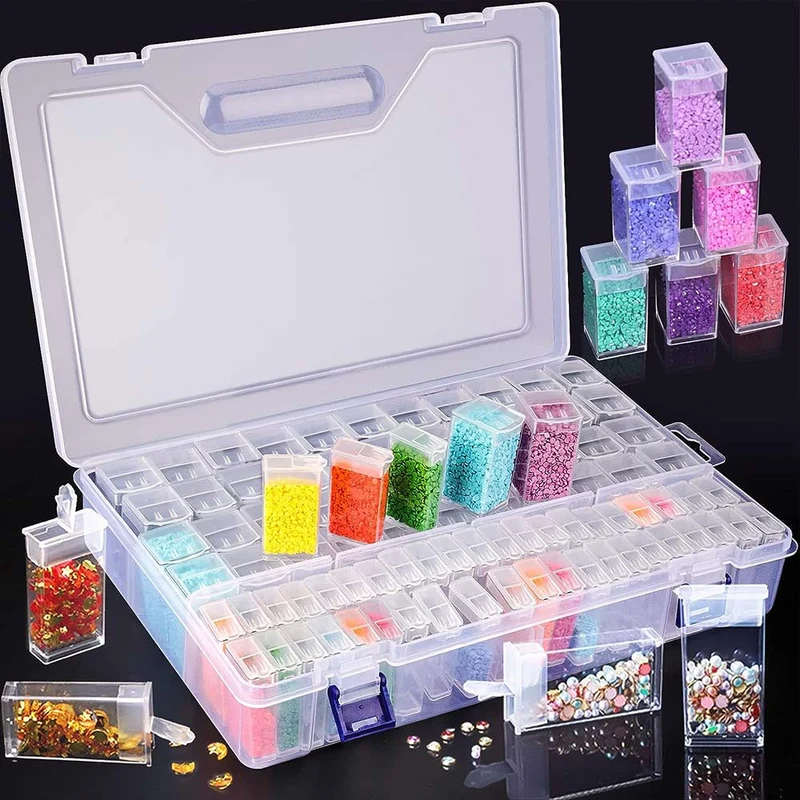 Diamond Painting XXL Aufbewahrungsbox mit 88 Fächer