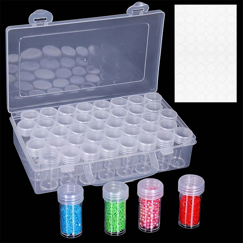 Diamond Painting XL Aufbewahrungsbox mit 38 Dosen