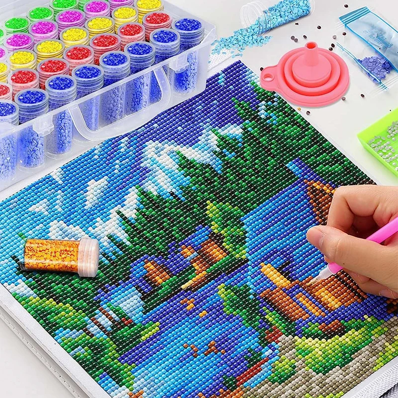 Diamond Painting XL Aufbewahrungsbox mit 38 Dosen