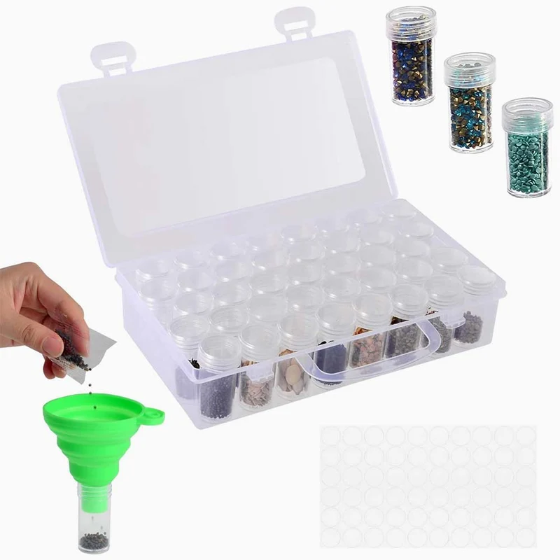 Diamond Painting XL Aufbewahrungsbox mit 38 Dosen