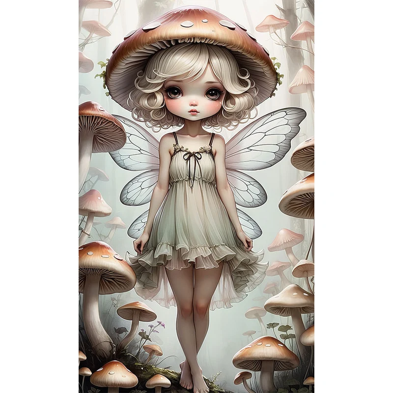 5D Diamond Painting – Steine Pilzfee