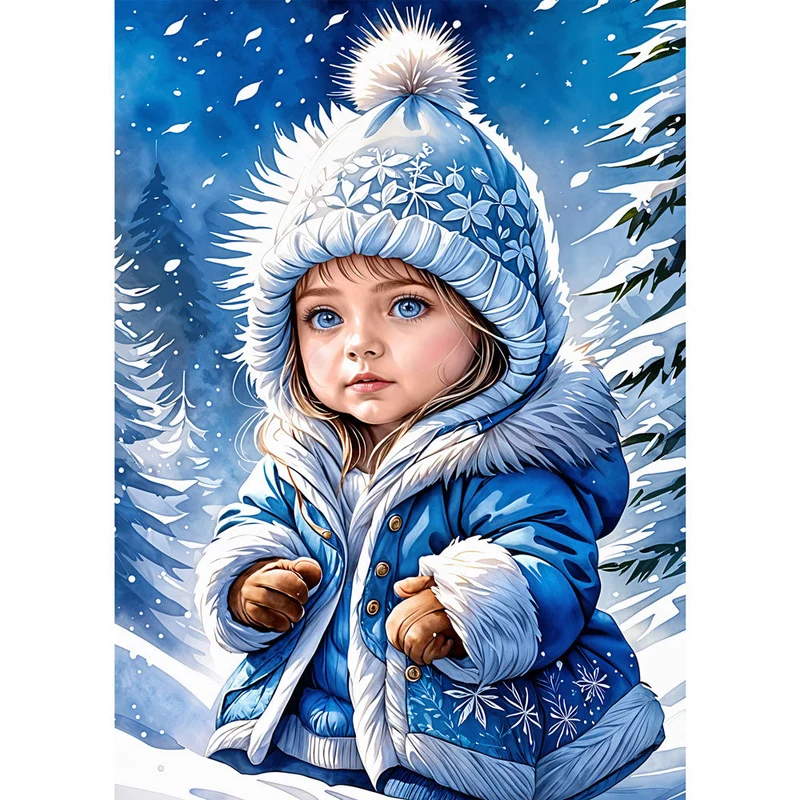 5D Diamond Painting – Prinzessin Im Winter