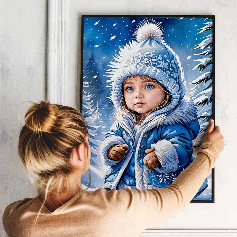 5D Diamond Painting – Prinzessin Im Winter