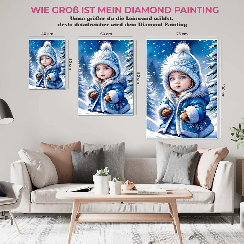 5D Diamond Painting – Prinzessin Im Winter