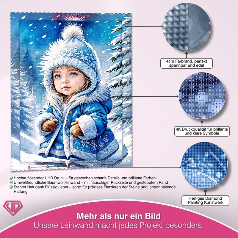 5D Diamond Painting – Prinzessin Im Winter