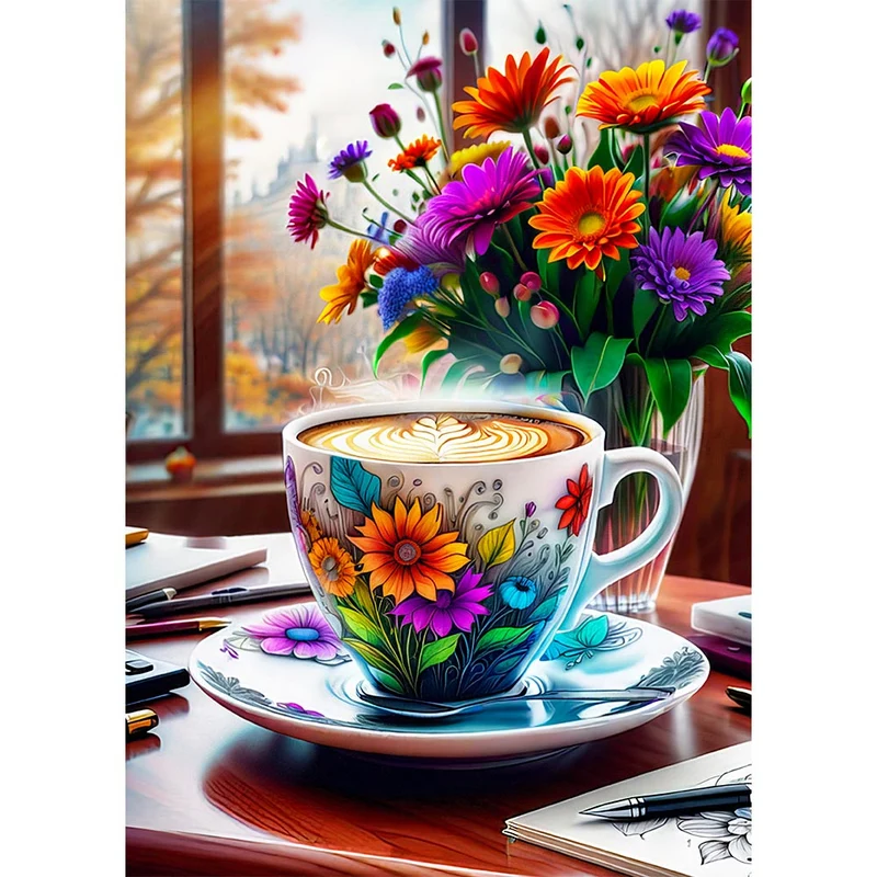 5D Diamond Painting – Good Morning Coffee