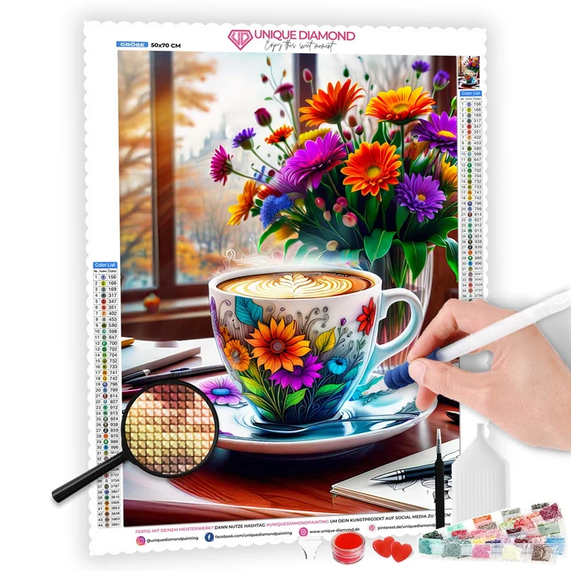 5D Diamond Painting – Good Morning Coffee