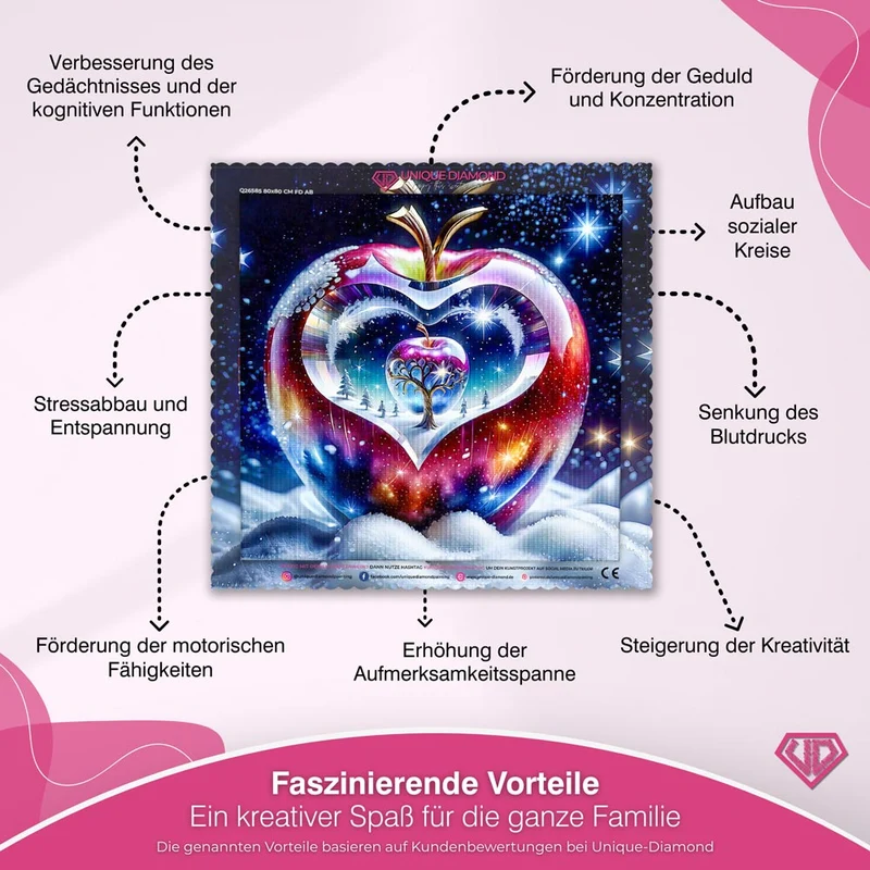 5D Diamond Painting – Magic Crystal Apple