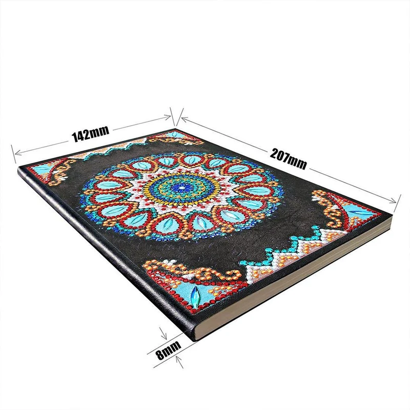 Diamond Painting Notizbuch Blaue Blume