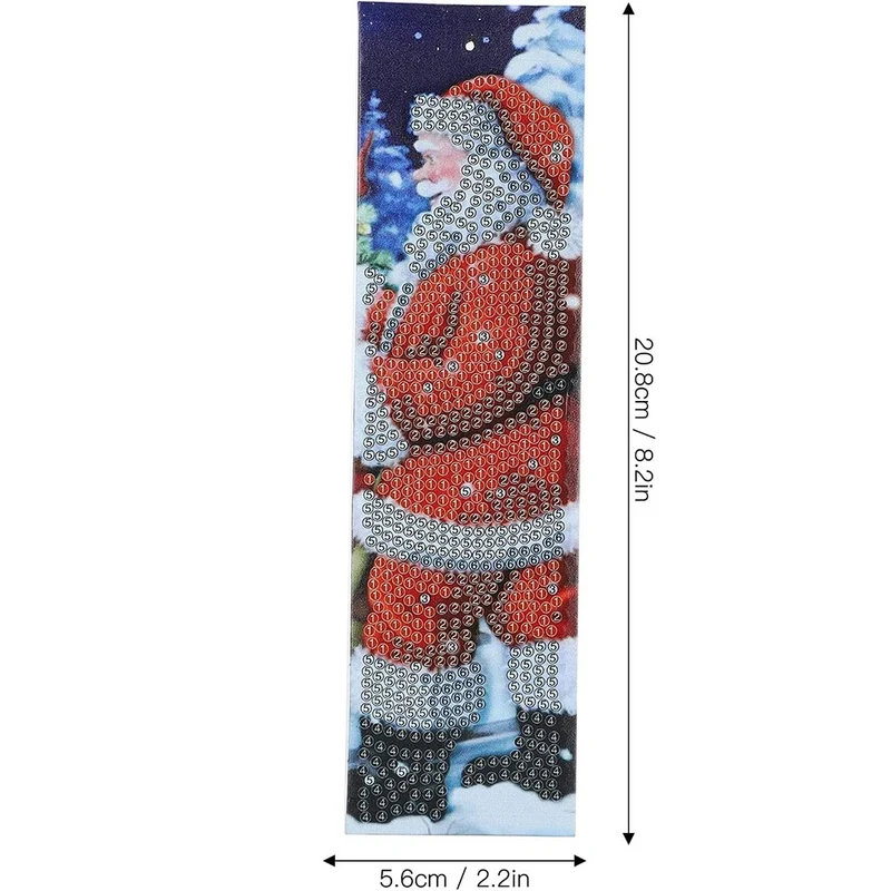 Diamond Painting Lesezeichen Weihnachtsmann