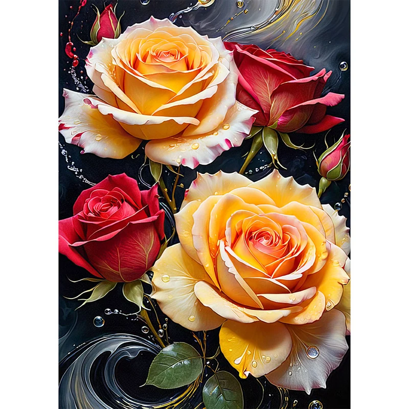 5D Diamond Painting – Rosen
