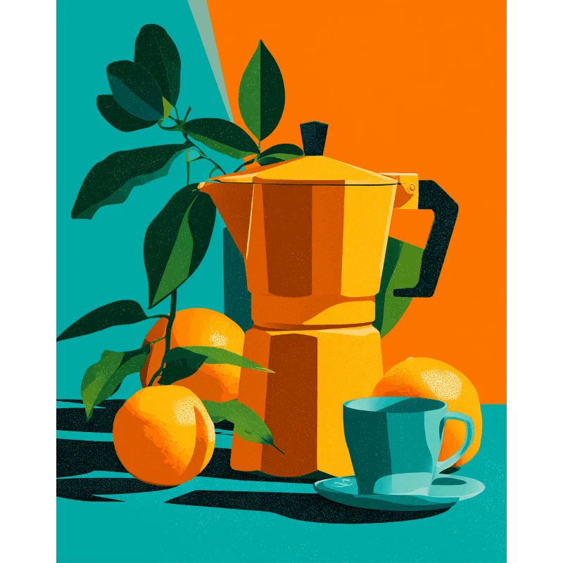 Orangenkaffee