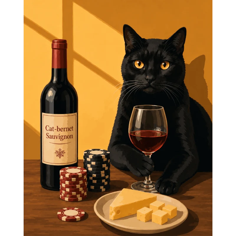 Die zockende Katze