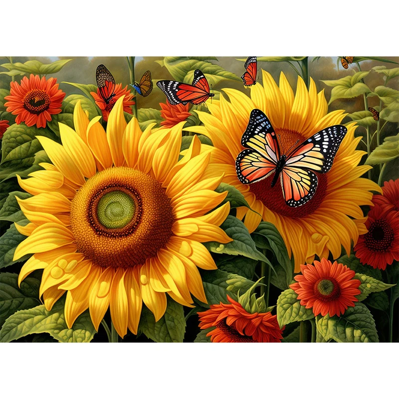 5D Diamond Painting – Sonnenblumen