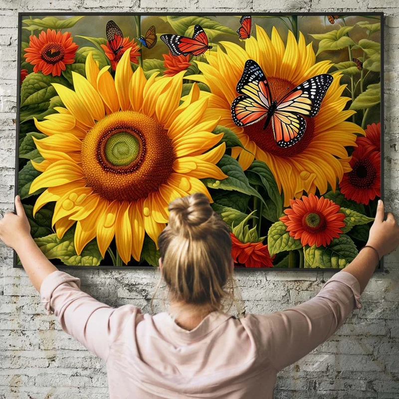 5D Diamond Painting – Sonnenblumen