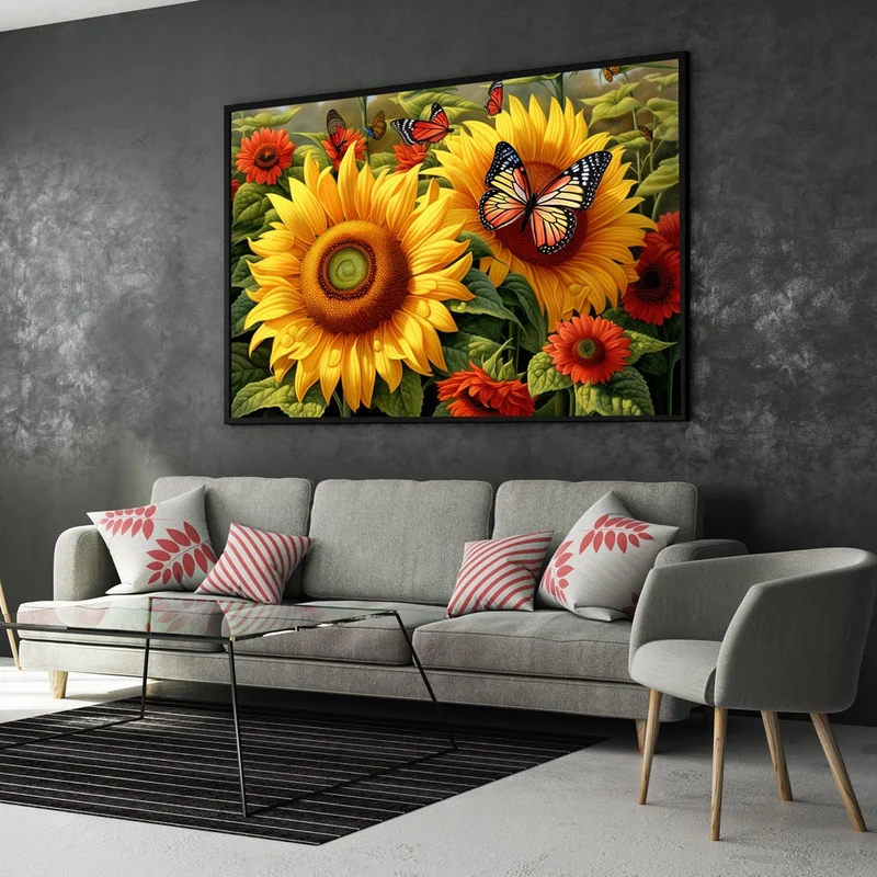 5D Diamond Painting – Sonnenblumen
