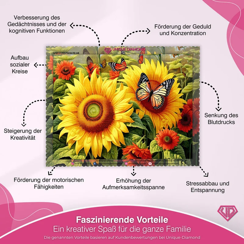 5D Diamond Painting – Sonnenblumen