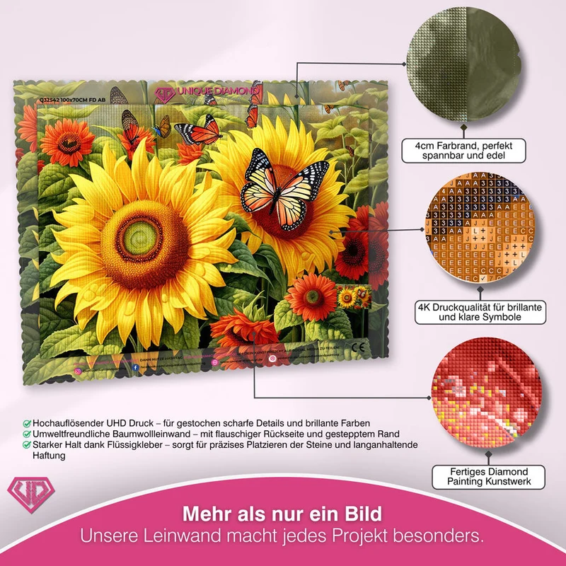 5D Diamond Painting – Sonnenblumen