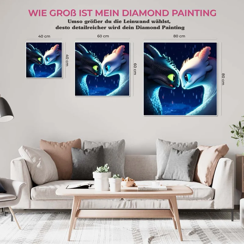 5D Diamond Painting – Dragon Love