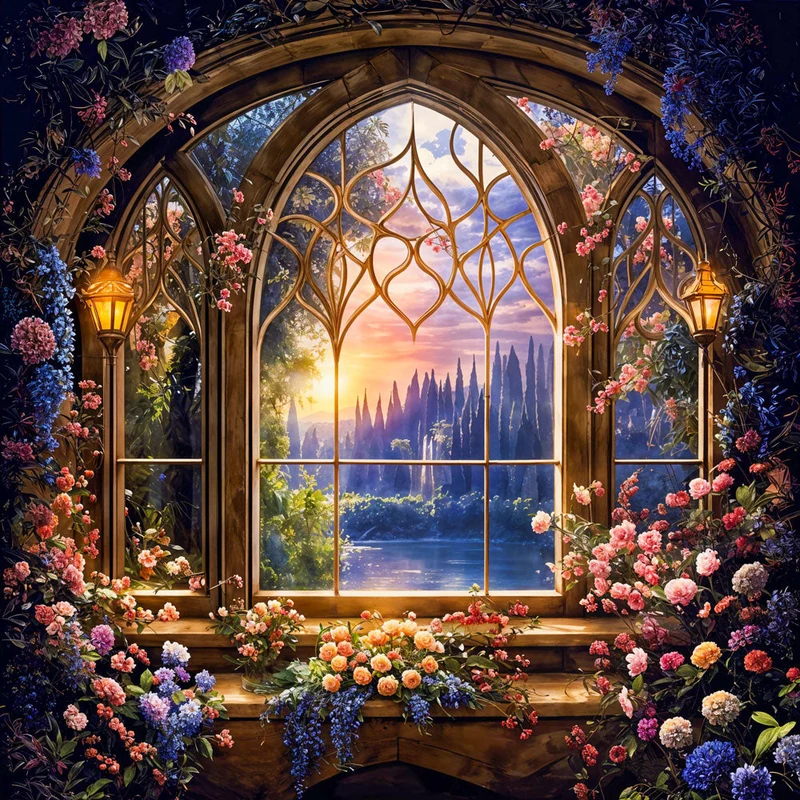 5D Diamond Painting – Blumentraum