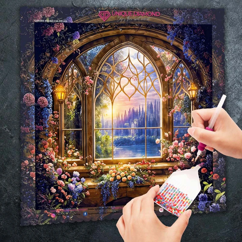 5D Diamond Painting – Blumentraum
