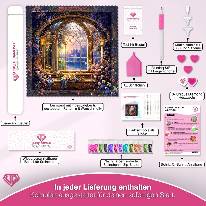 5D Diamond Painting – Blumentraum