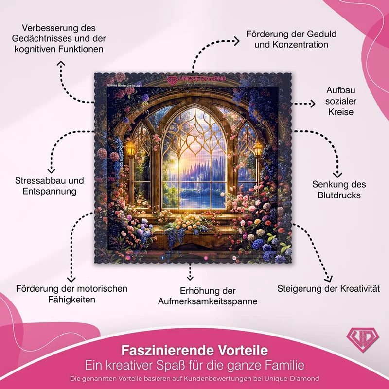 5D Diamond Painting – Blumentraum