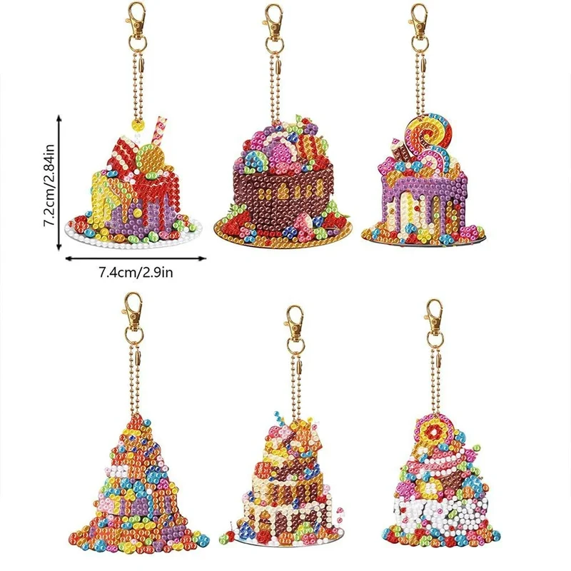 5D Diamond Painting Anhänger Kuchen