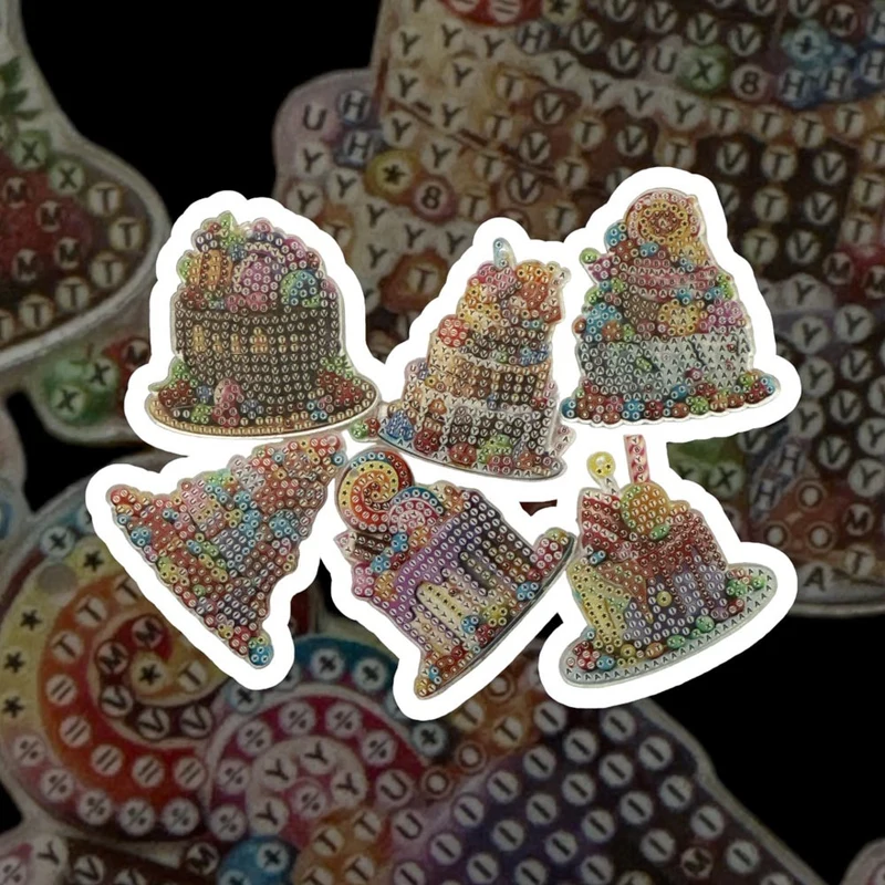 5D Diamond Painting Anhänger Kuchen