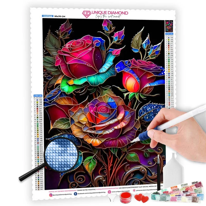 5D Diamond Painting – Beautiful Roses