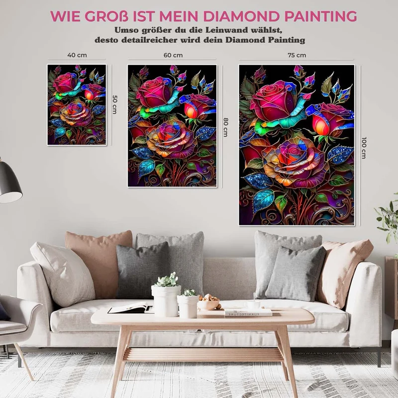 5D Diamond Painting – Beautiful Roses