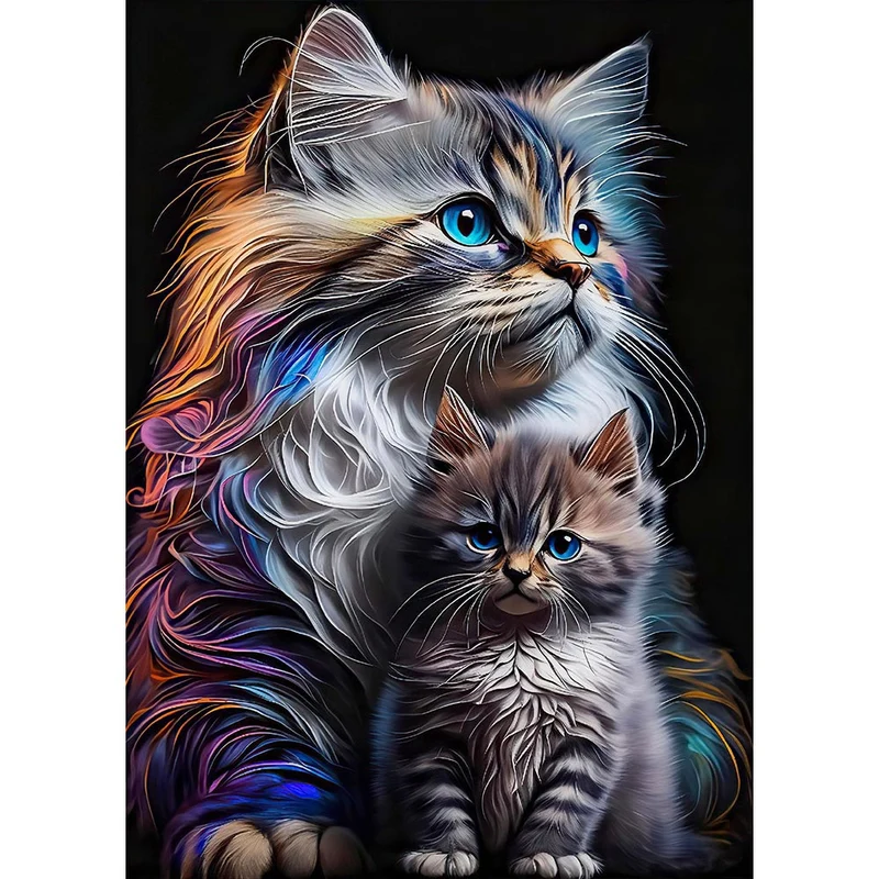 5D Diamond Painting – Cats