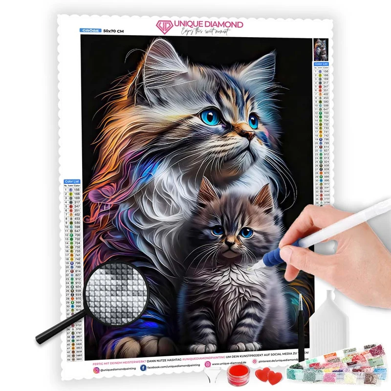 5D Diamond Painting – Cats