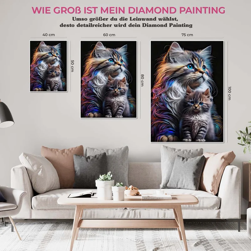 5D Diamond Painting – Cats