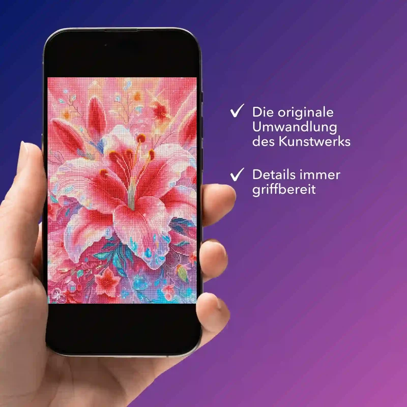 Digitale Bildmappe - Zarte Lilie in rosé
