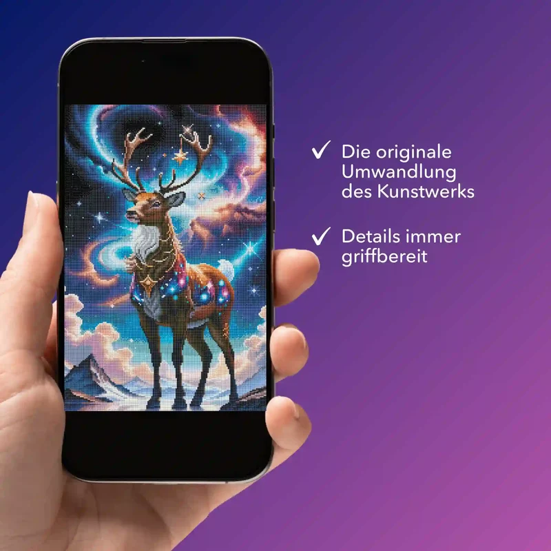 Digitale Bildmappe - Rentier im Abendzauber