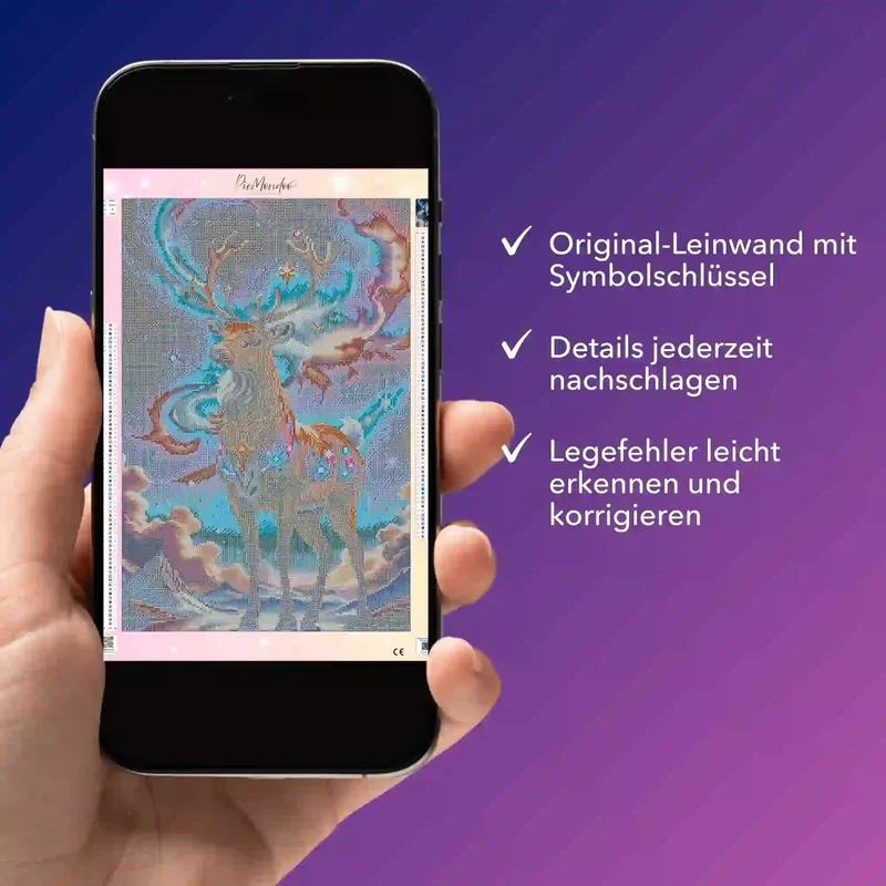 Digitale Bildmappe - Rentier im Abendzauber