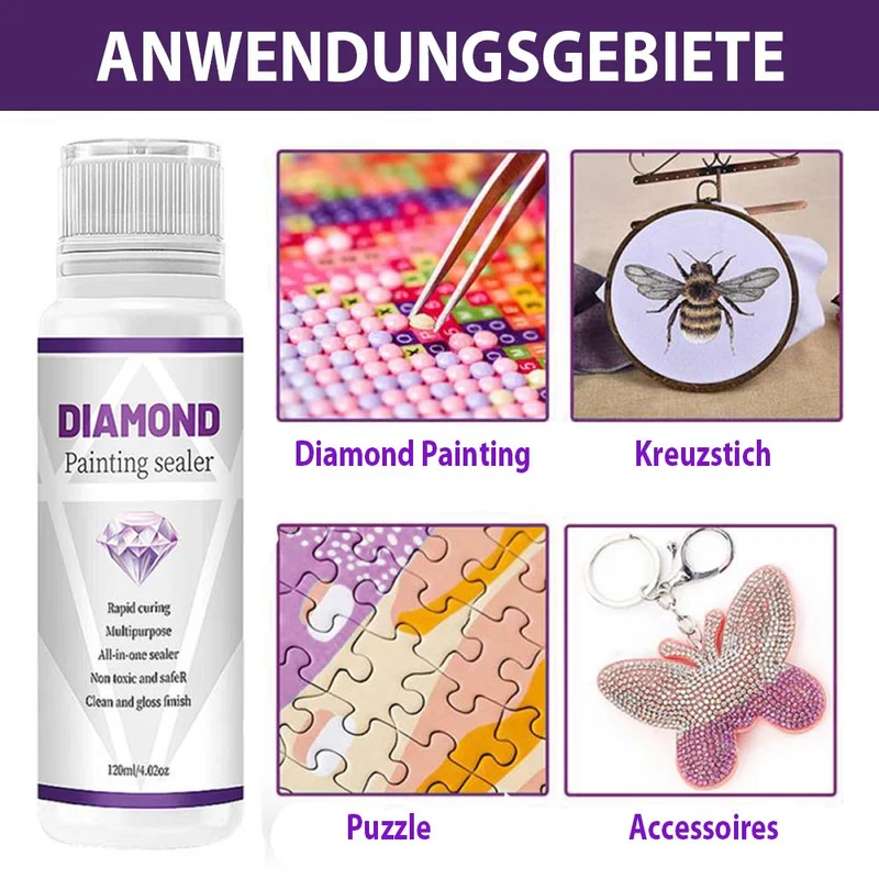 Diamond Painting Hochglanz Versiegelung