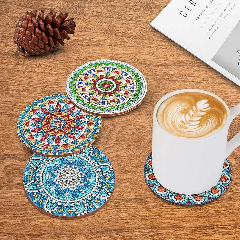5D Diamond Painting Untersetzer Mandala