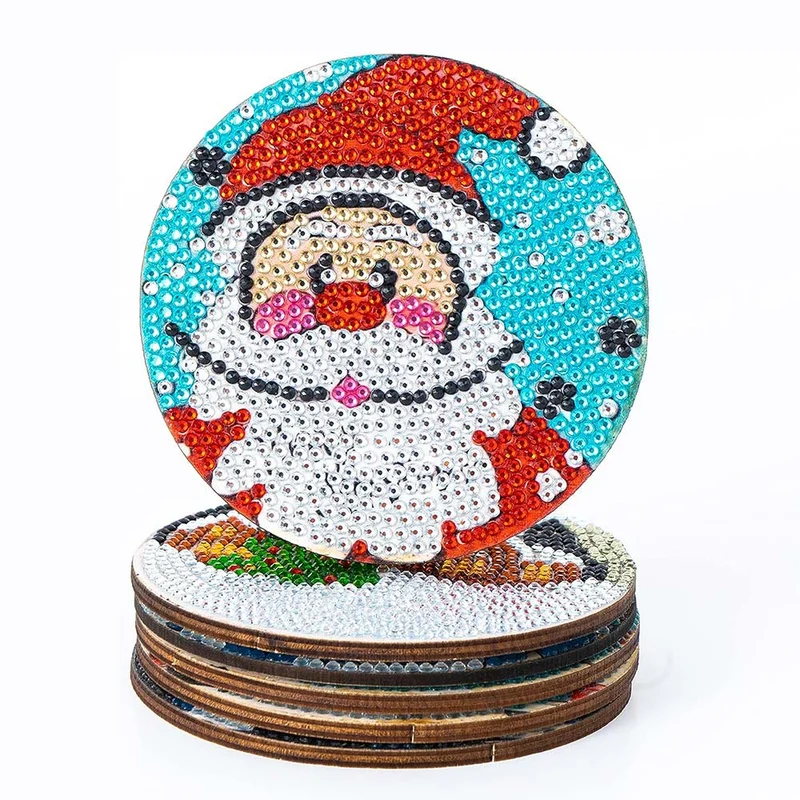 5D Diamond Painting Untersetzer Weihnachten